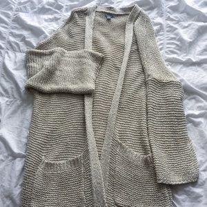 Beige Long Cardigan